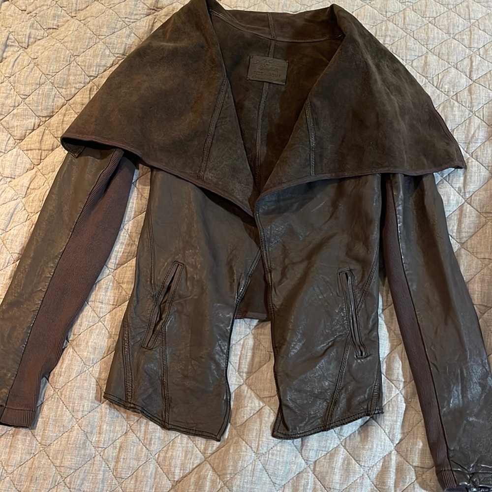 All saints soft leather jacket